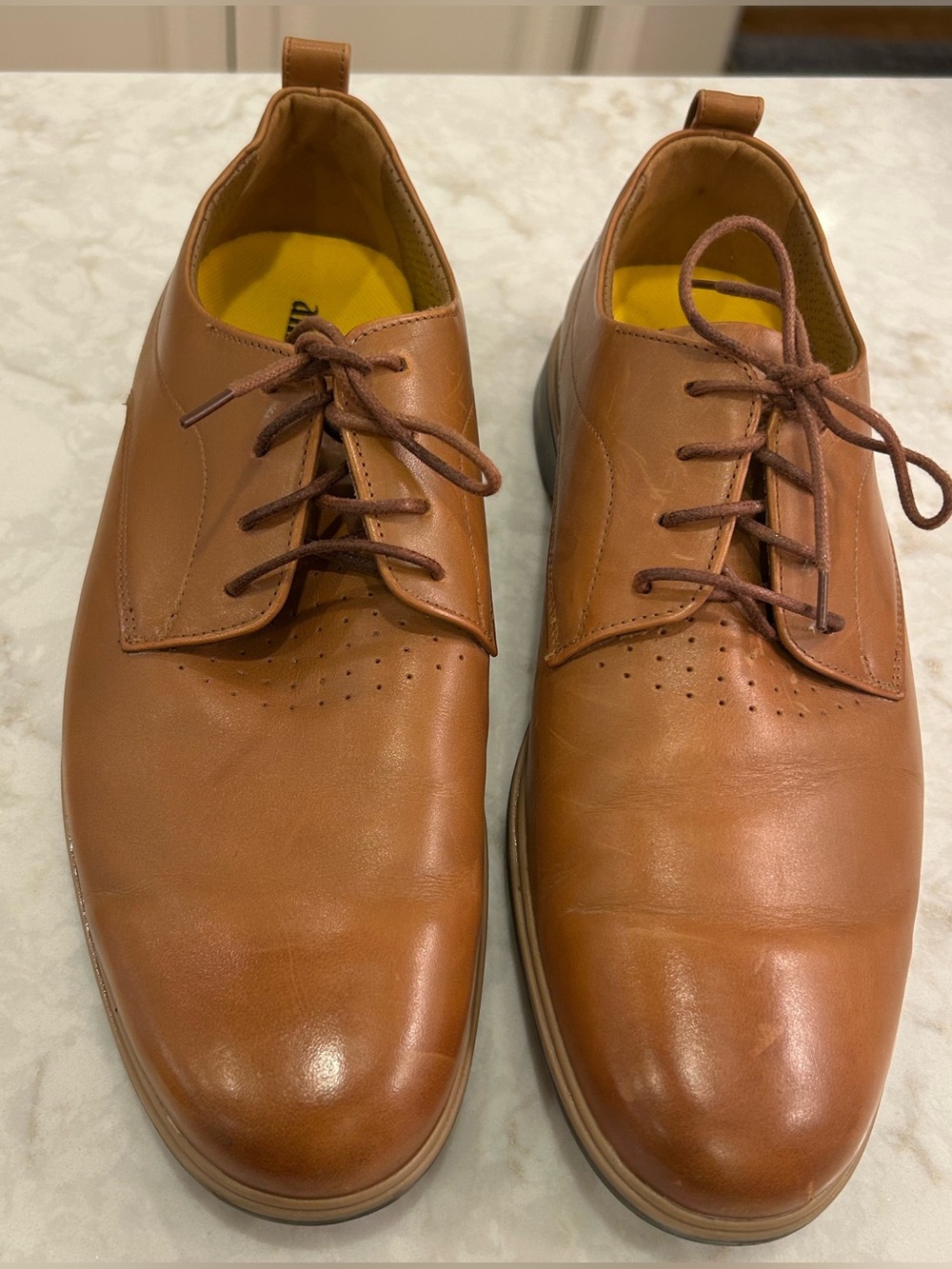 Amberjack “ The Original” Honey Tan Leather  Lace-Up Oxford Style Shoes